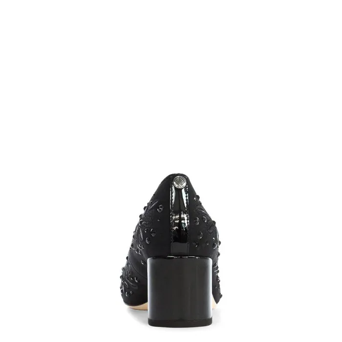 Donald Pliner Dress Suzette Shoes Black Embroidery 8211 Women Donald Pliner Dress Suzette Shoes Black Embroidery 8211 Women