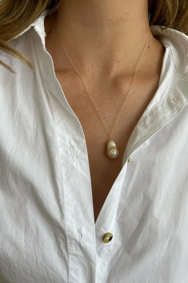 DONNI June 20034 Pink Pearl Necklace Women Jewelry