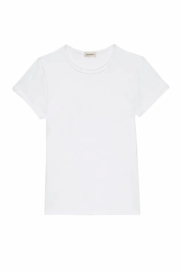DONNI The Baby Rib Baby Tee Women Tops