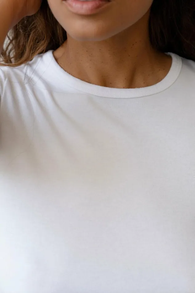 DONNI The Baby Rib Baby Tee Women Tops
