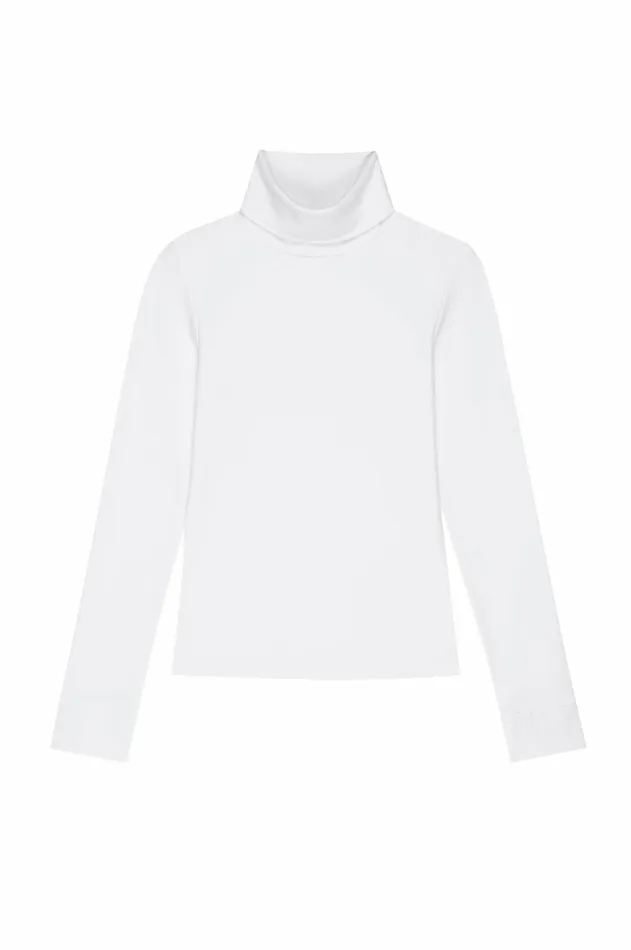 DONNI The Baby Rib Turtleneck Women Tops