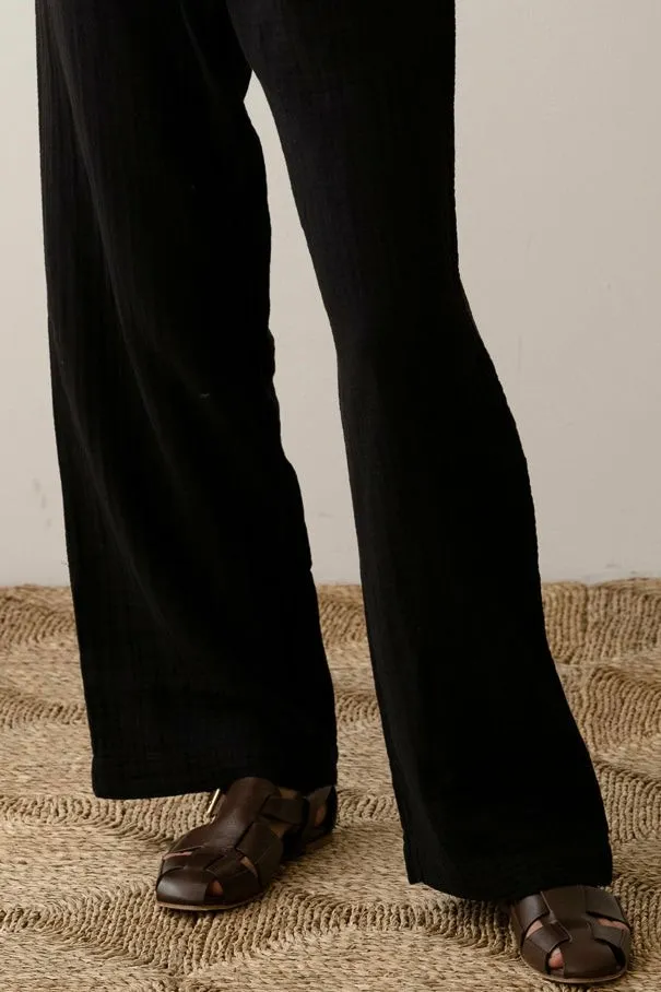 DONNI The Bubble Crop Simple Pant Women Bottoms