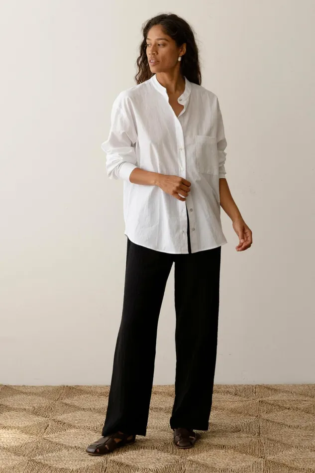 DONNI The Bubble Crop Simple Pant Women Bottoms