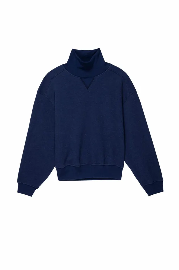 DONNI The Eco Fleece Funnel Neck Women Tops