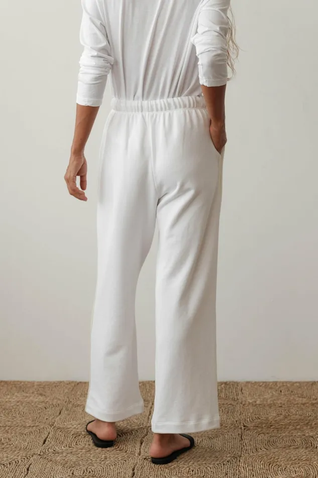DONNI The EcoTerry Stripe Crop Pant Women Bottoms DONNI The EcoTerry Stripe Crop Pant Women Bottoms