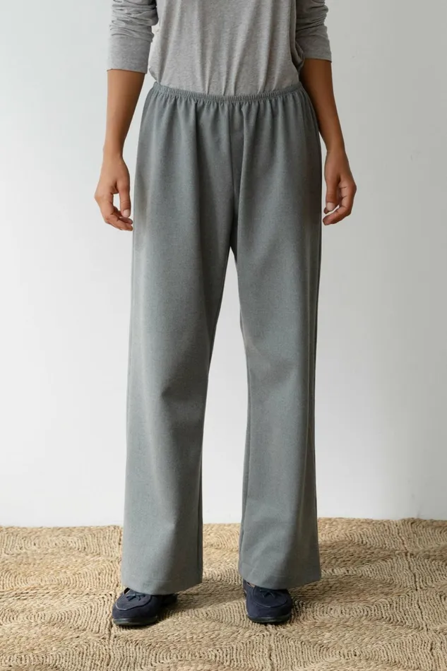 DONNI The Flannel Simple Pant Women Bottoms