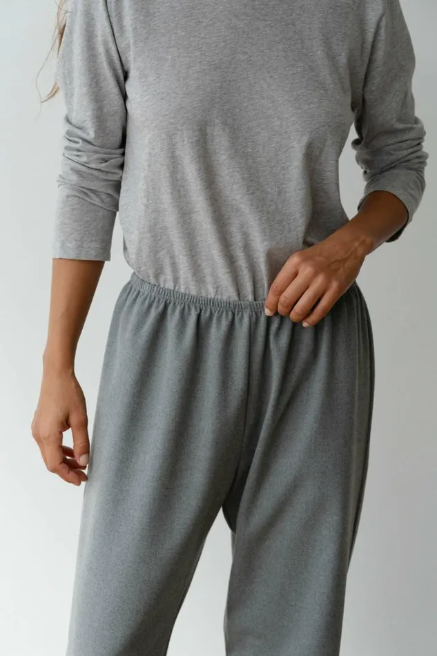 DONNI The Flannel Simple Pant Women Bottoms
