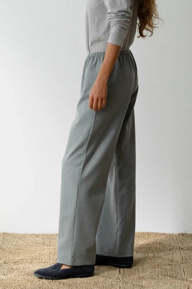 DONNI The Flannel Simple Pant Women Bottoms