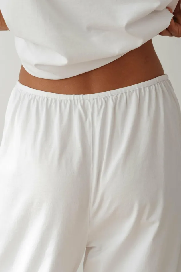 DONNI The Jersey Bow Simple Pant Women Bottoms