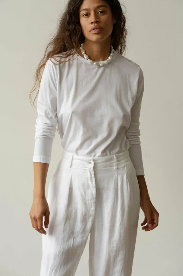 DONNI The Jersey Long Sleeve Tee Women Tops