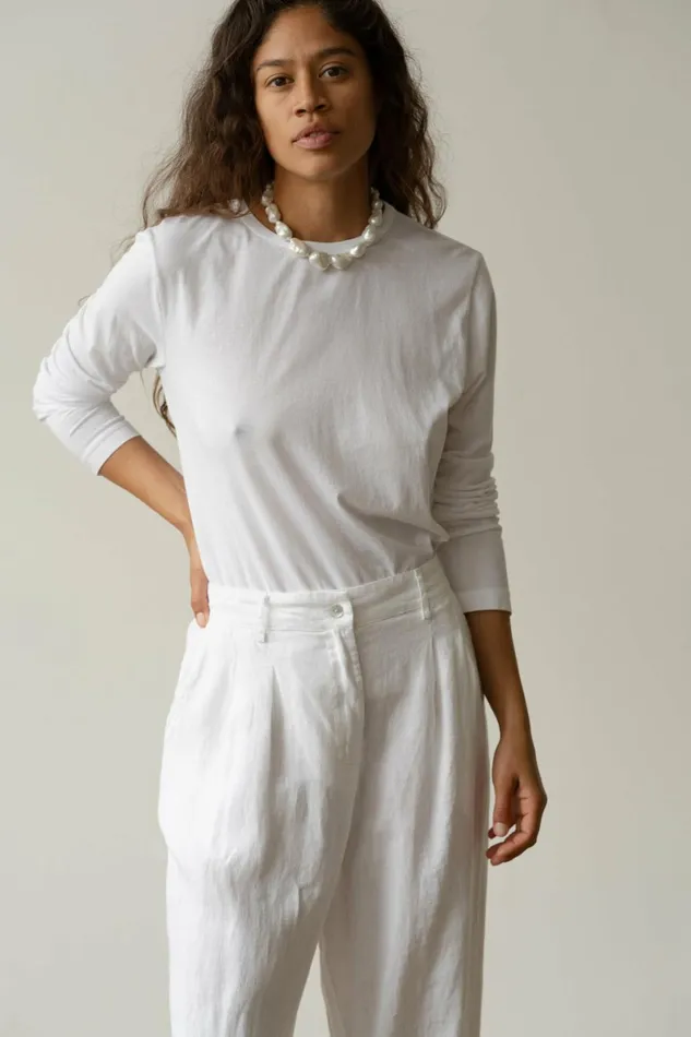 DONNI The Jersey Long Sleeve Tee Women Tops