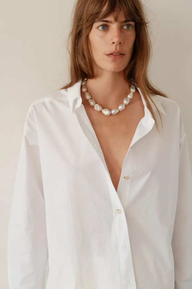 DONNI The June White Pearl Choker Women Jewelry