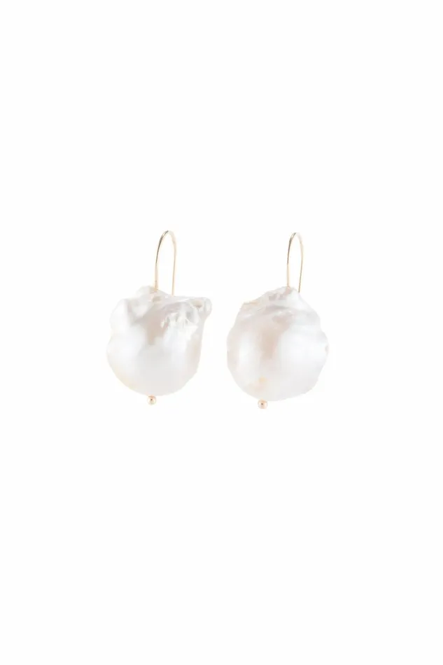 DONNI The June White Pearl Drop Earring Women Jewelry