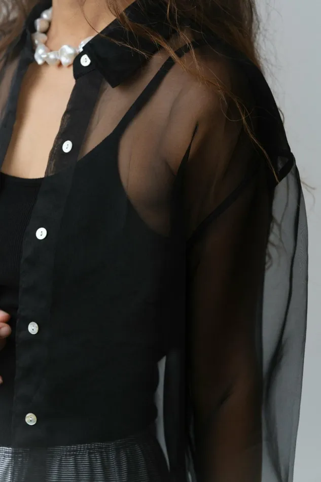 DONNI The Organza Shirt Women Tops