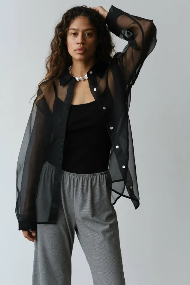 DONNI The Organza Shirt Women Tops DONNI The Organza Shirt Women Tops