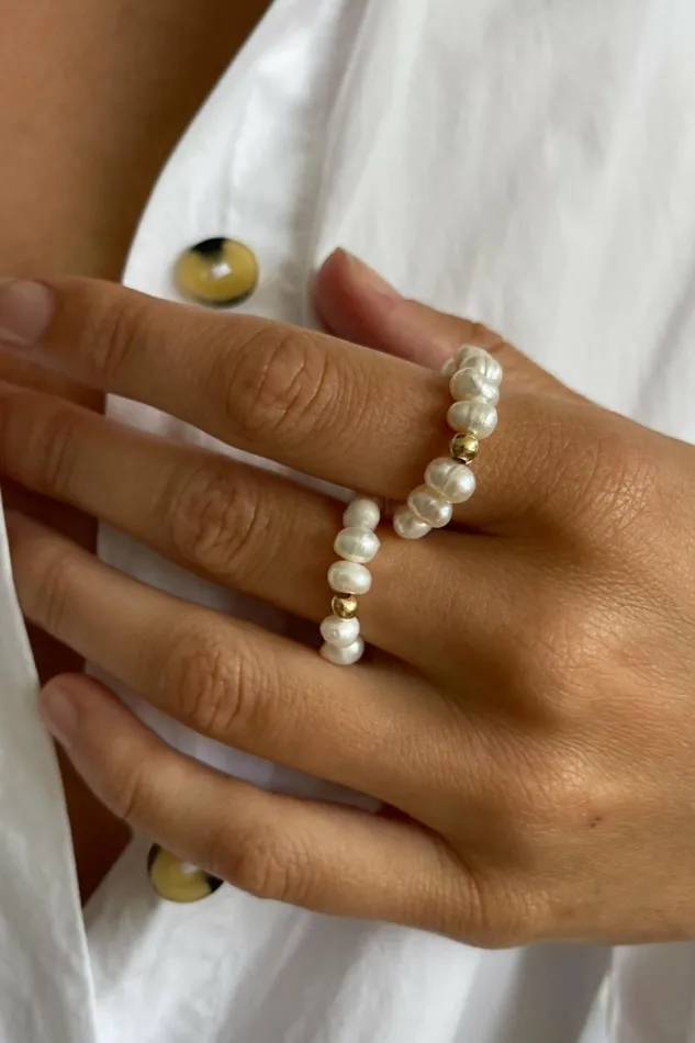 DONNI The Pearl Flexi Ring Women Jewelry