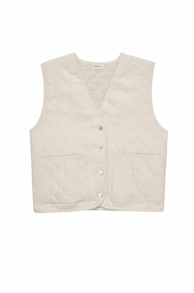 DONNI The Quilted Vest Women Tops