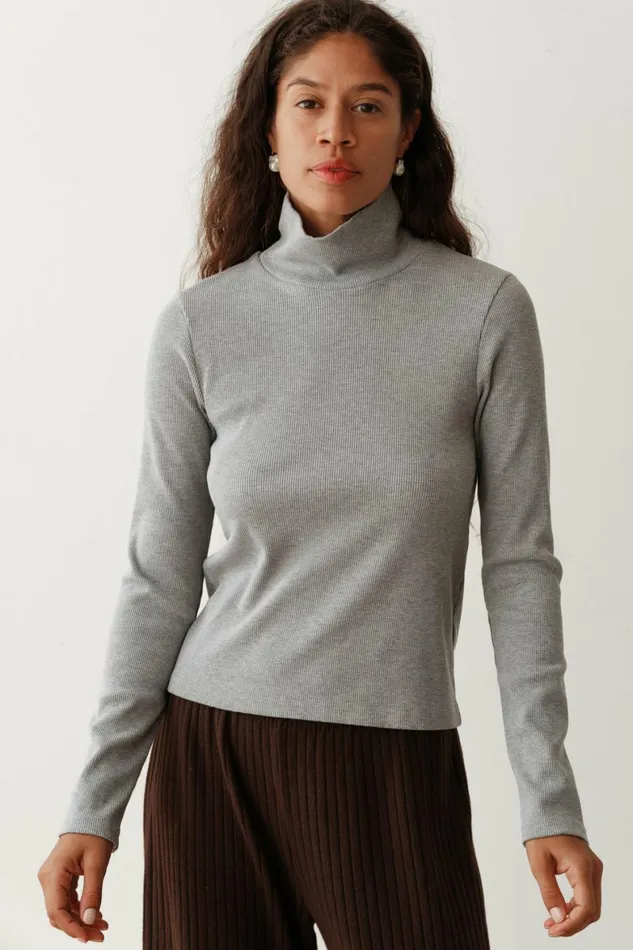 DONNI The Rib Turtleneck Women Tops