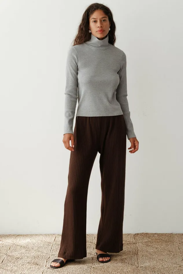 DONNI The Rib Turtleneck Women Tops