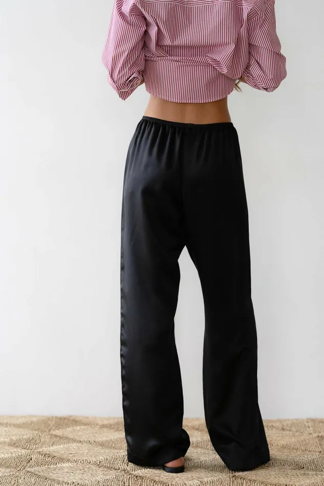 DONNI The Silk Simple Pant Women Bottoms
