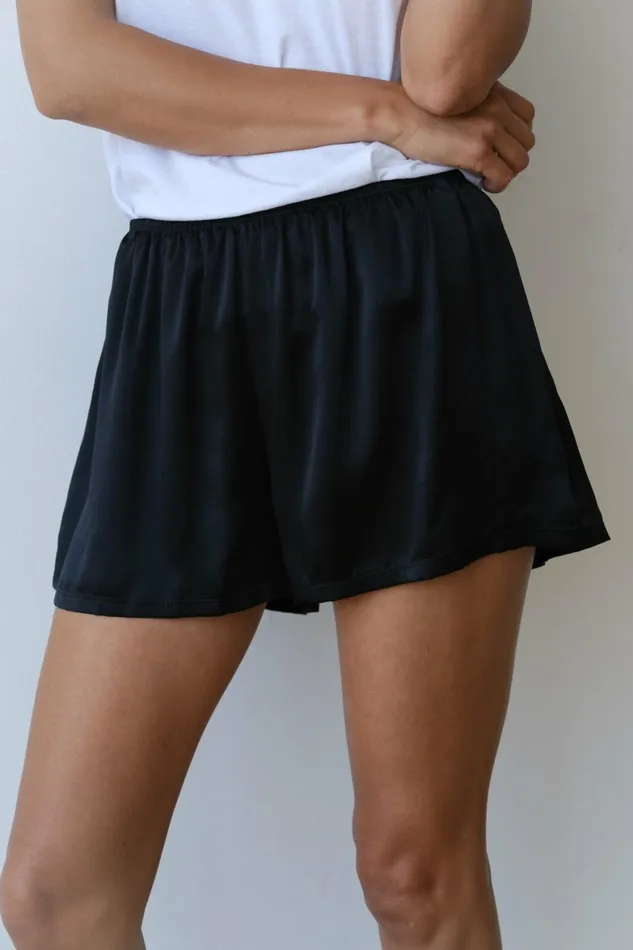 DONNI The Silk Tap Short Women Bottoms