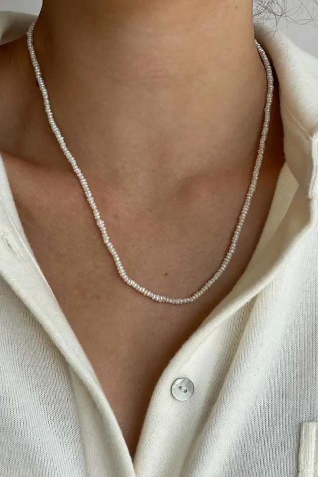 DONNI The Small Pearl Necklace Women Jewelry