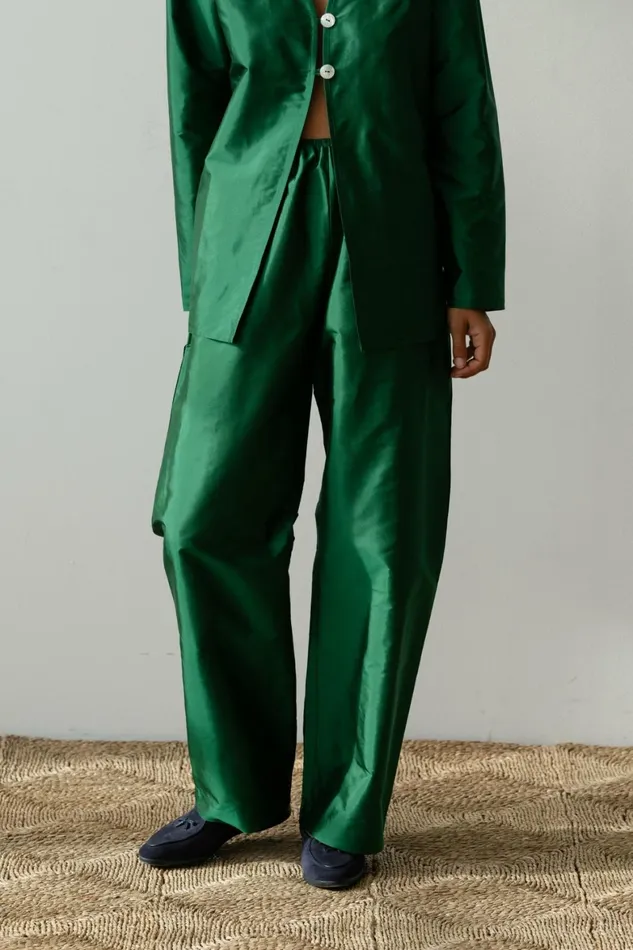 DONNI The Taffeta Simple Pant Women Bottoms