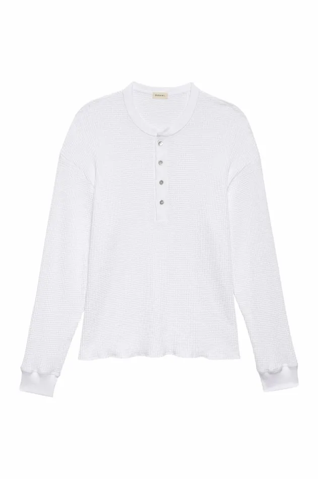 DONNI The Thermal Henley Women Tops
