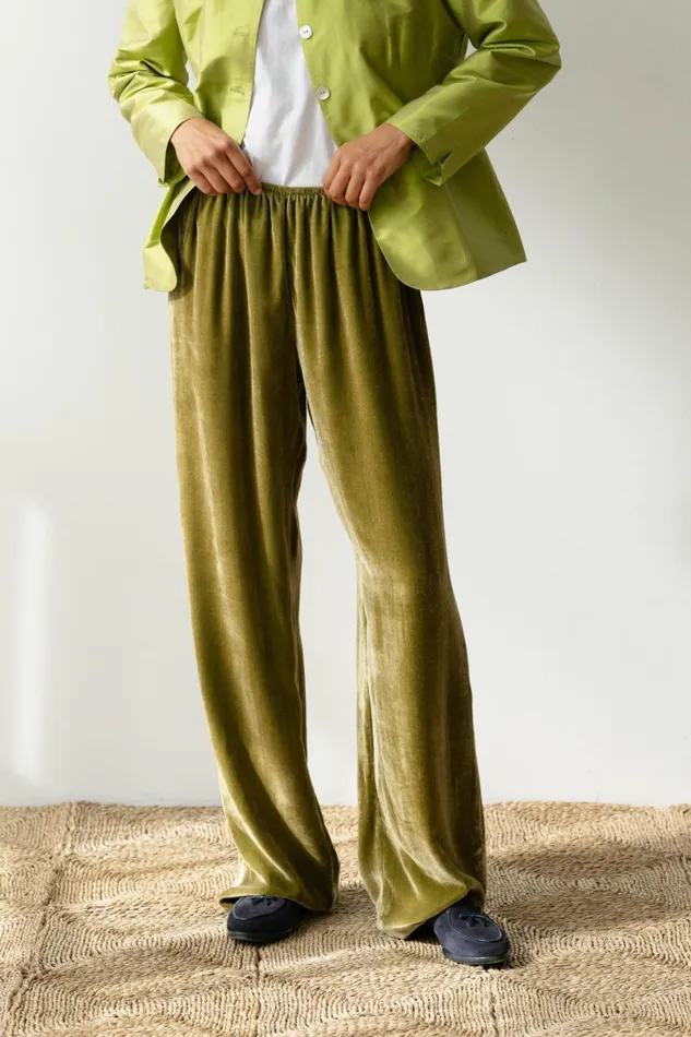 DONNI The Velvet Simple Pant Women Bottoms