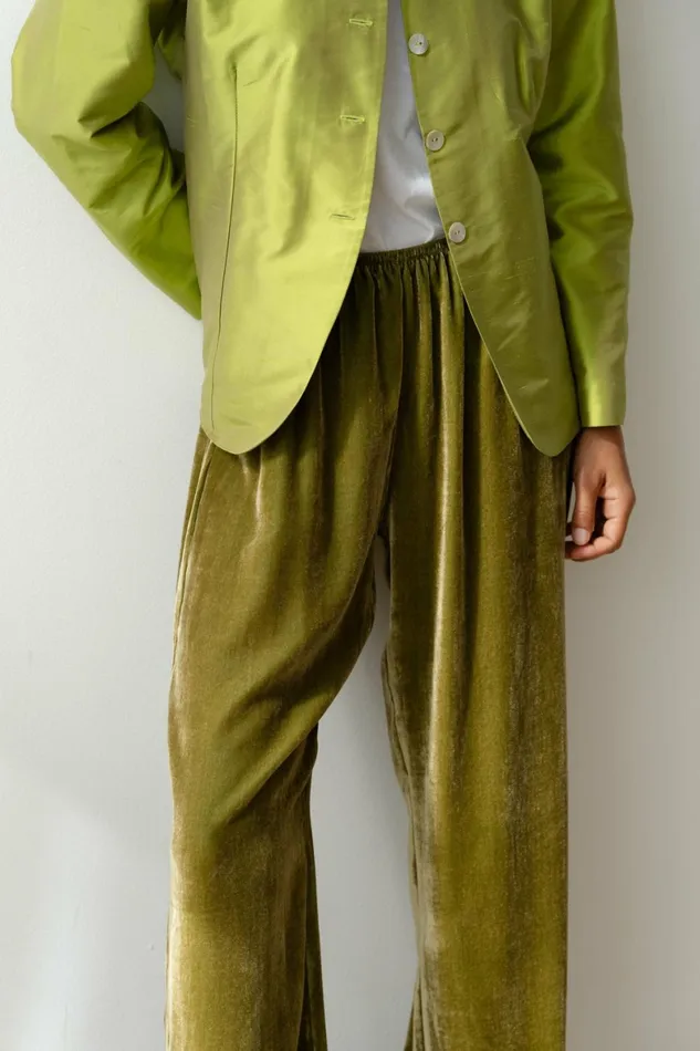 DONNI The Velvet Simple Pant Women Bottoms