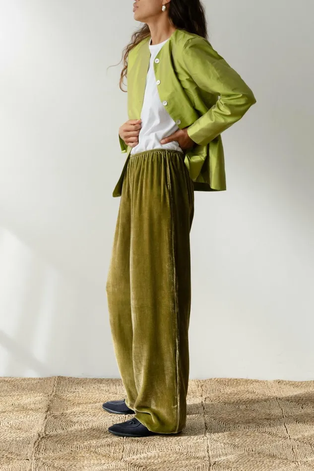 DONNI The Velvet Simple Pant Women Bottoms
