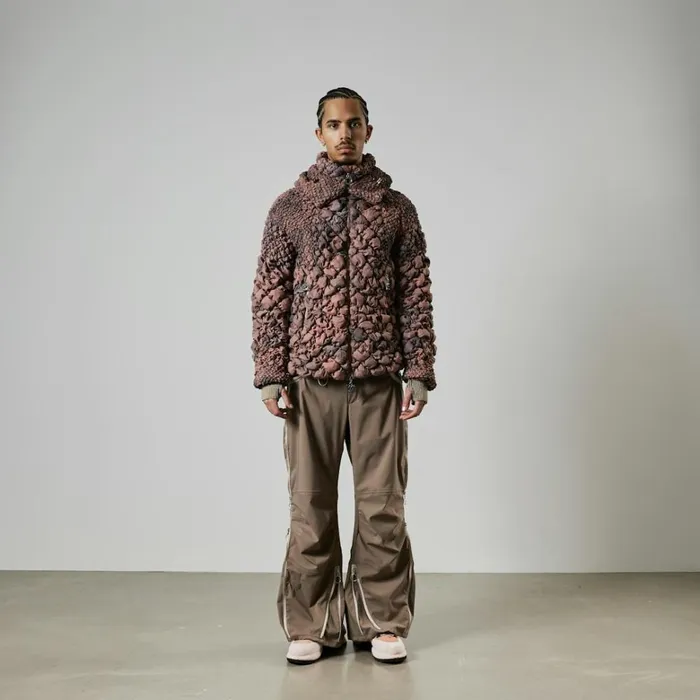 Down Jackets Men 66 North 66North X Charlie Constantinou Lava Red