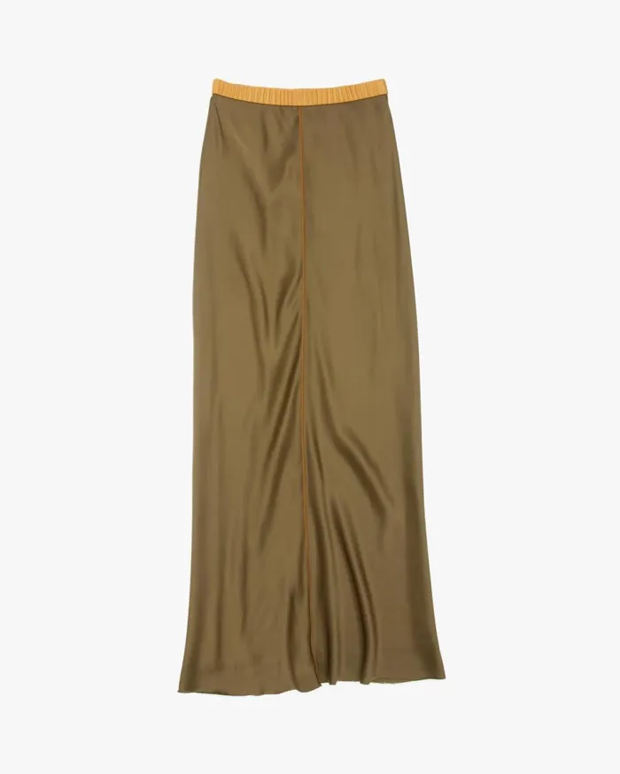 Dresses and Skirts Women Helmut Lang Satin Slip Skirt Dark Resin