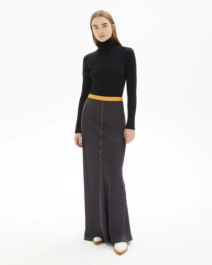 Dresses and Skirts Women Helmut Lang Satin Slip Skirt Ink