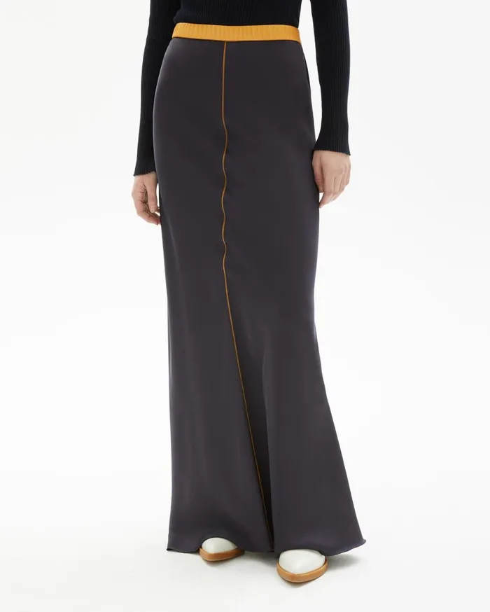 Dresses and Skirts Women Helmut Lang Satin Slip Skirt Ink