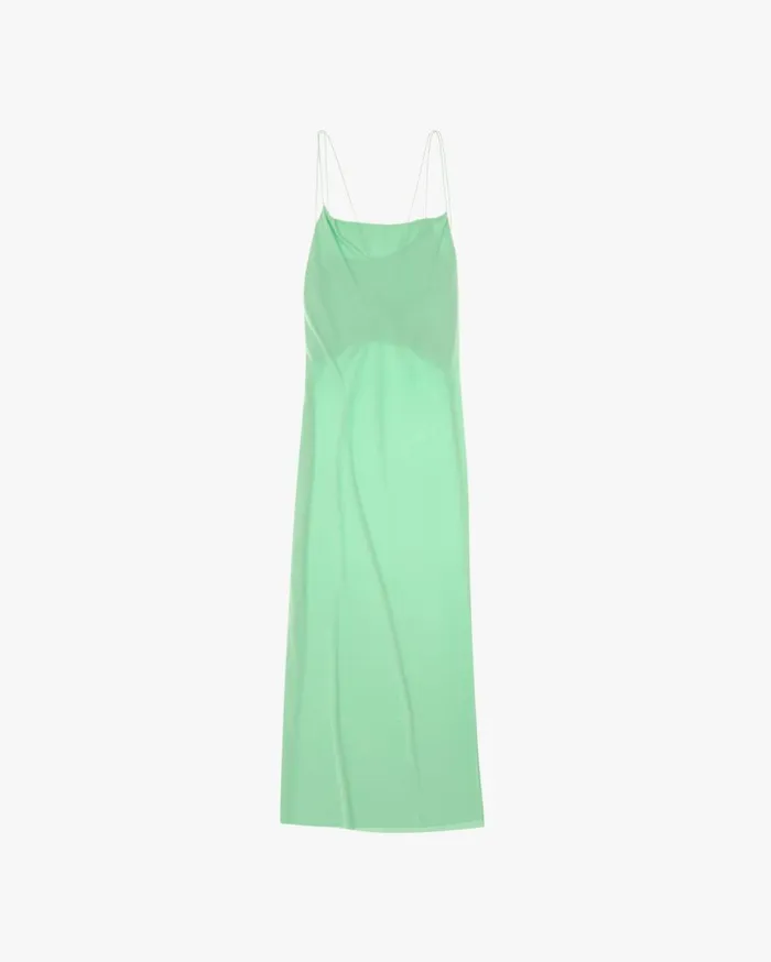 Dresses Women Helmut Lang Back Knot Dress Radiated Green