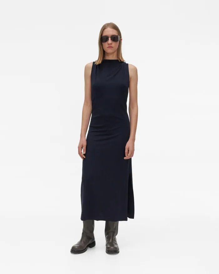 Dresses Women Helmut Lang Back Twist Dress Patrol Navy
