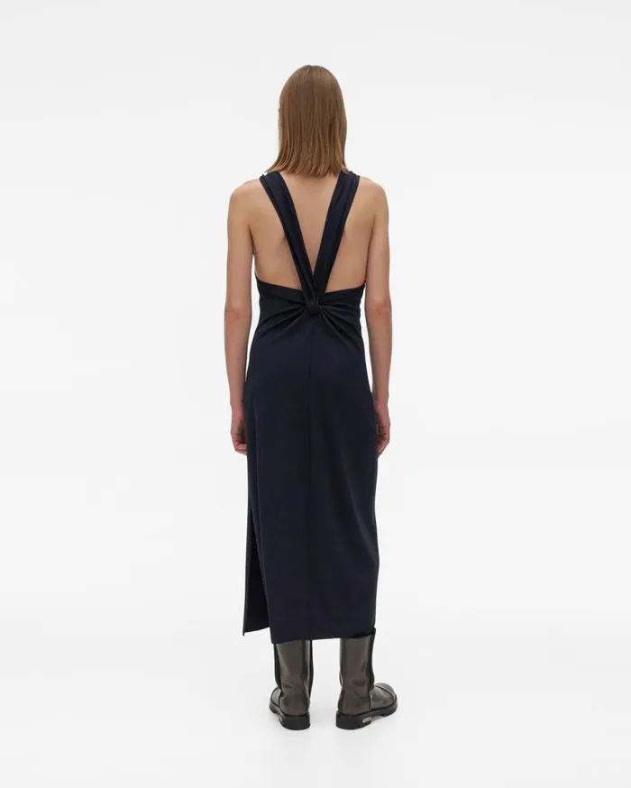 Dresses Women Helmut Lang Back Twist Dress Patrol Navy