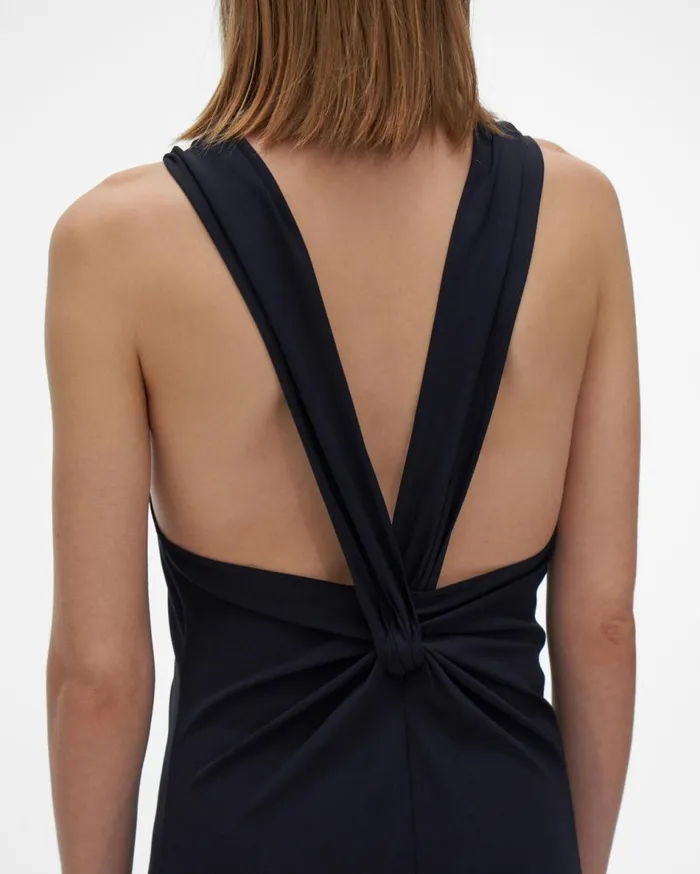 Dresses Women Helmut Lang Back Twist Dress Patrol Navy