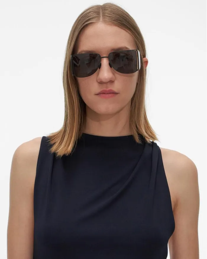 Dresses Women Helmut Lang Back Twist Dress Patrol Navy