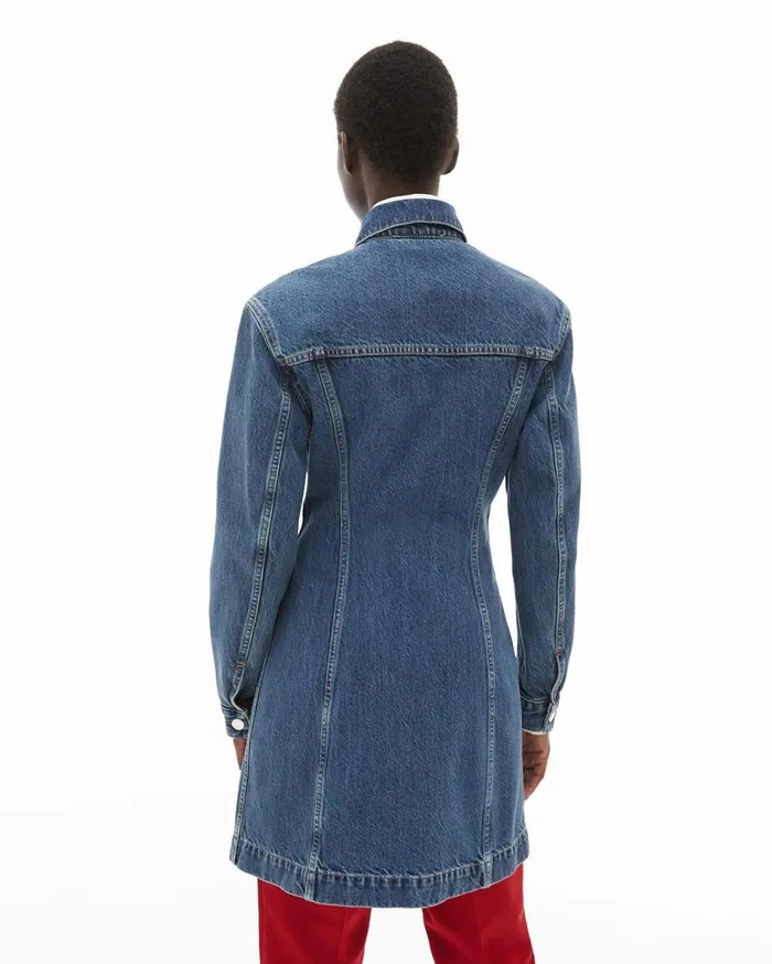 Dresses Women Helmut Lang Femme Trucker Dress Acc Mid Stone