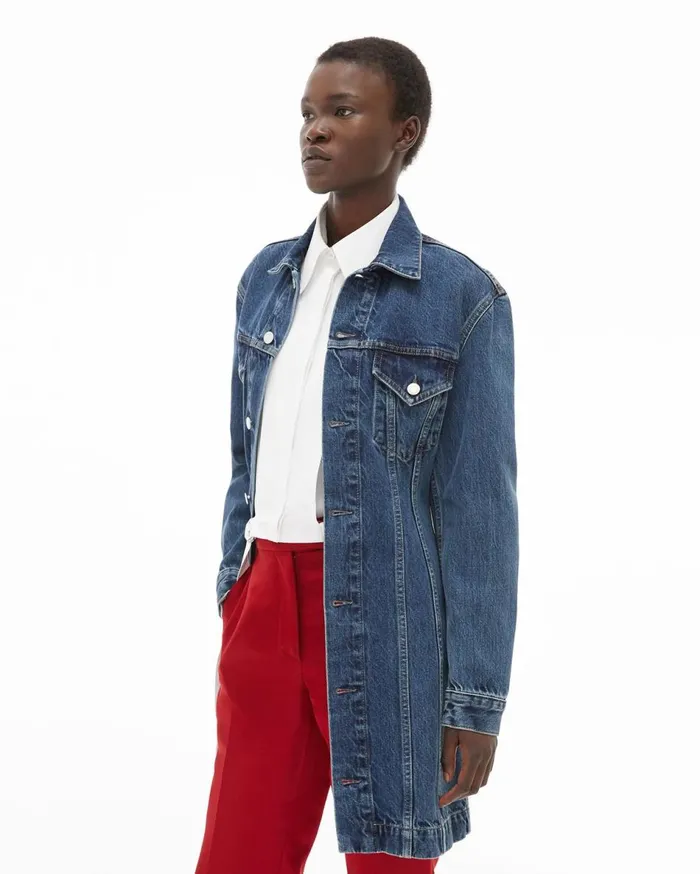 Dresses Women Helmut Lang Femme Trucker Dress Acc Mid Stone