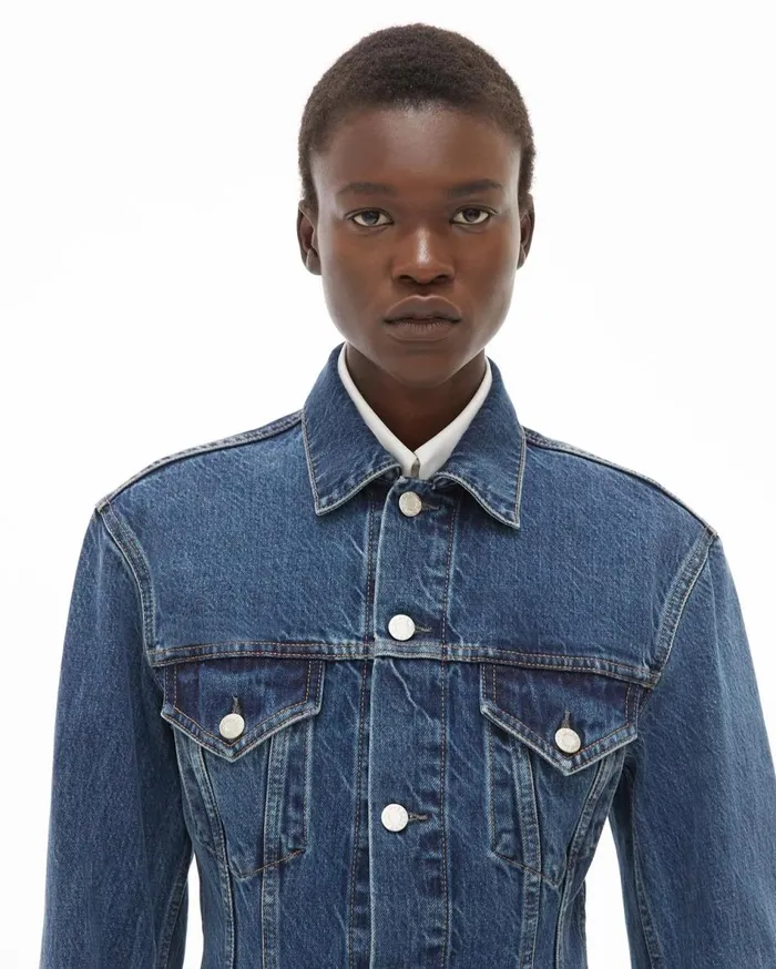 Dresses Women Helmut Lang Femme Trucker Dress Acc Mid Stone