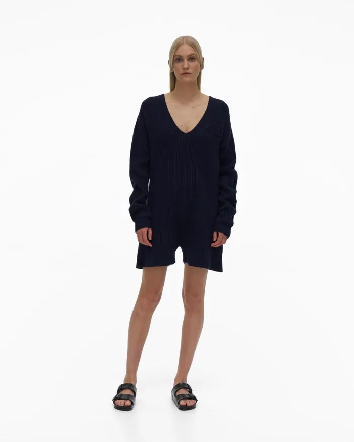 Dresses Women Helmut Lang Knit Romper Midnight