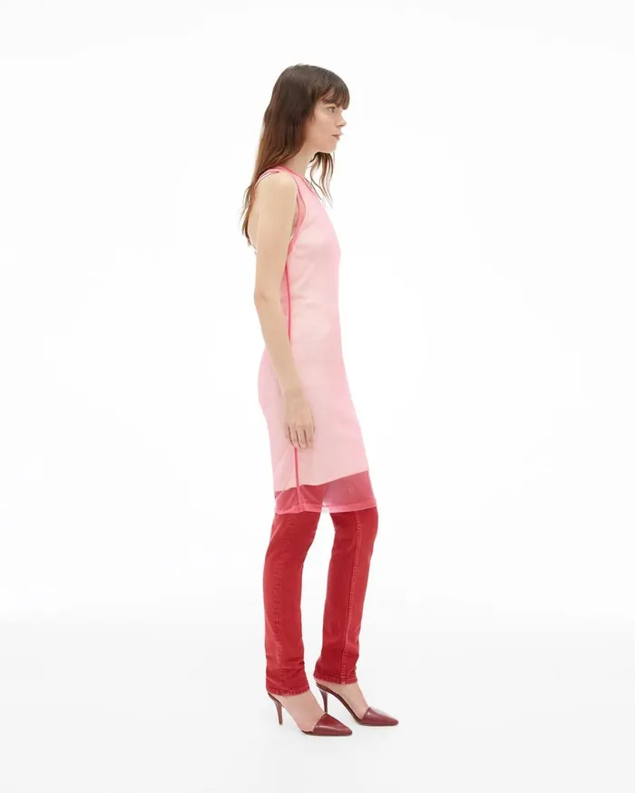 Dresses Women Helmut Lang Masc Tank Dress Prism Pink