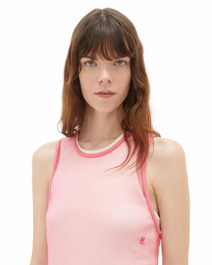 Dresses Women Helmut Lang Masc Tank Dress Prism Pink