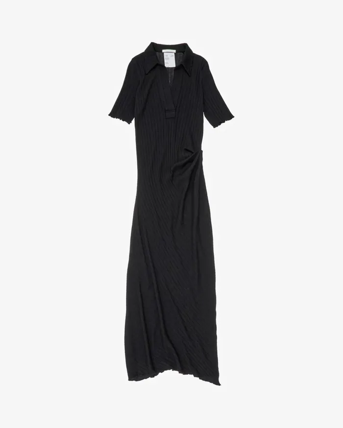 Dresses Women Helmut Lang Polo Dress Basalt Black