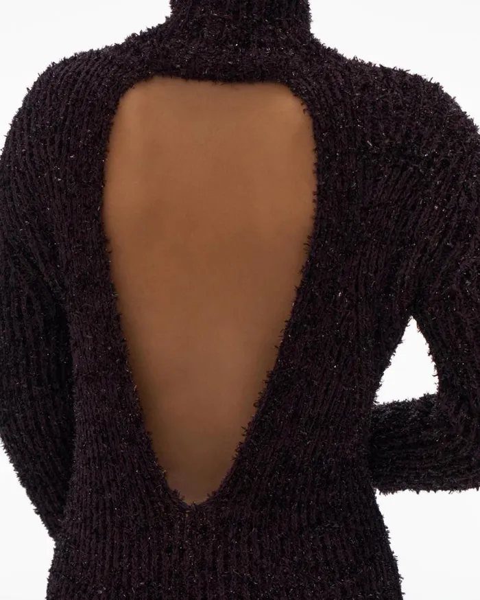 Dresses Women Helmut Lang Turtleneck Dress Crimson Night