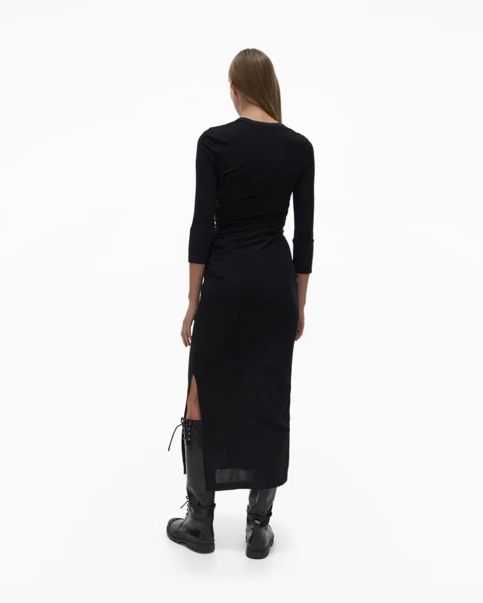 Dresses Women Helmut Lang Twist Dress Basalt Black