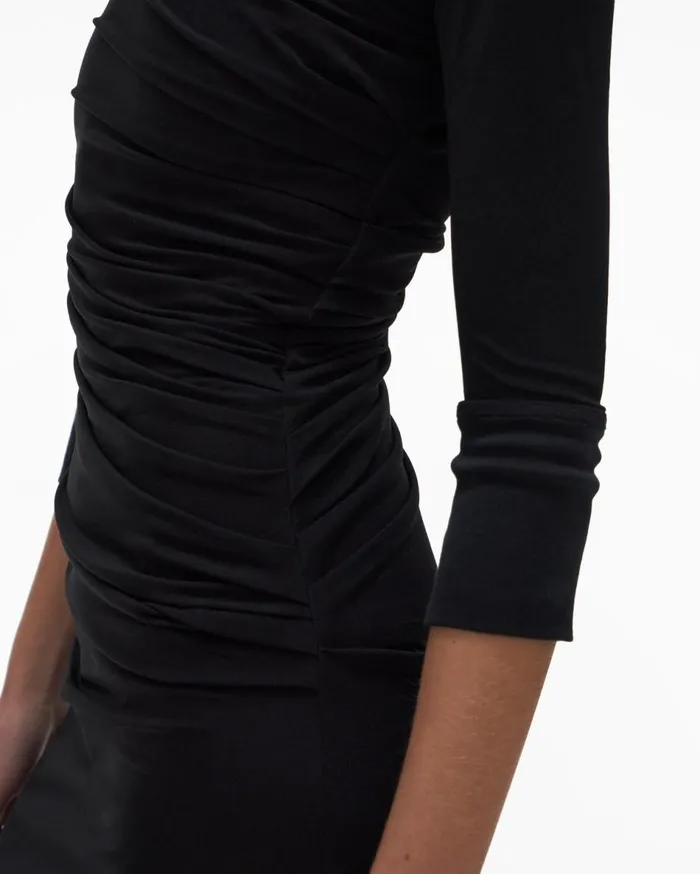 Dresses Women Helmut Lang Twist Dress Basalt Black